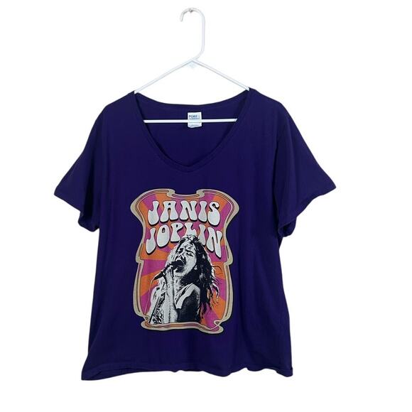 Janis Joplin Purple Band Tee size XXL - Picture 1 of 8